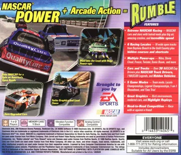 NASCAR Rumble (US) box cover back